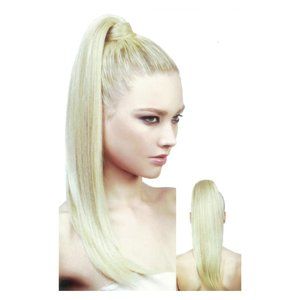 Blonde human hair 22" pony tail